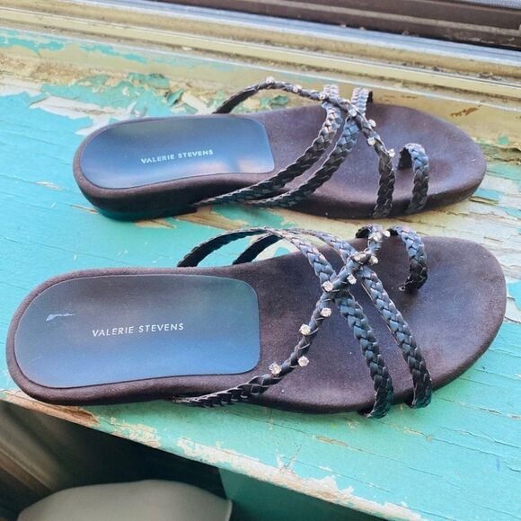 Valerie Stevens Embellished Sandal Slip Ons Size 6M - Picture 4 of 5